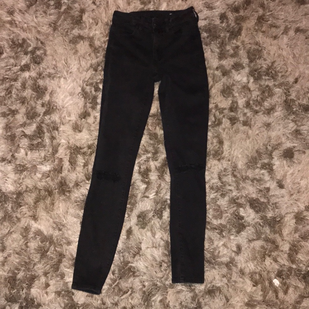 Black American eagle jeans